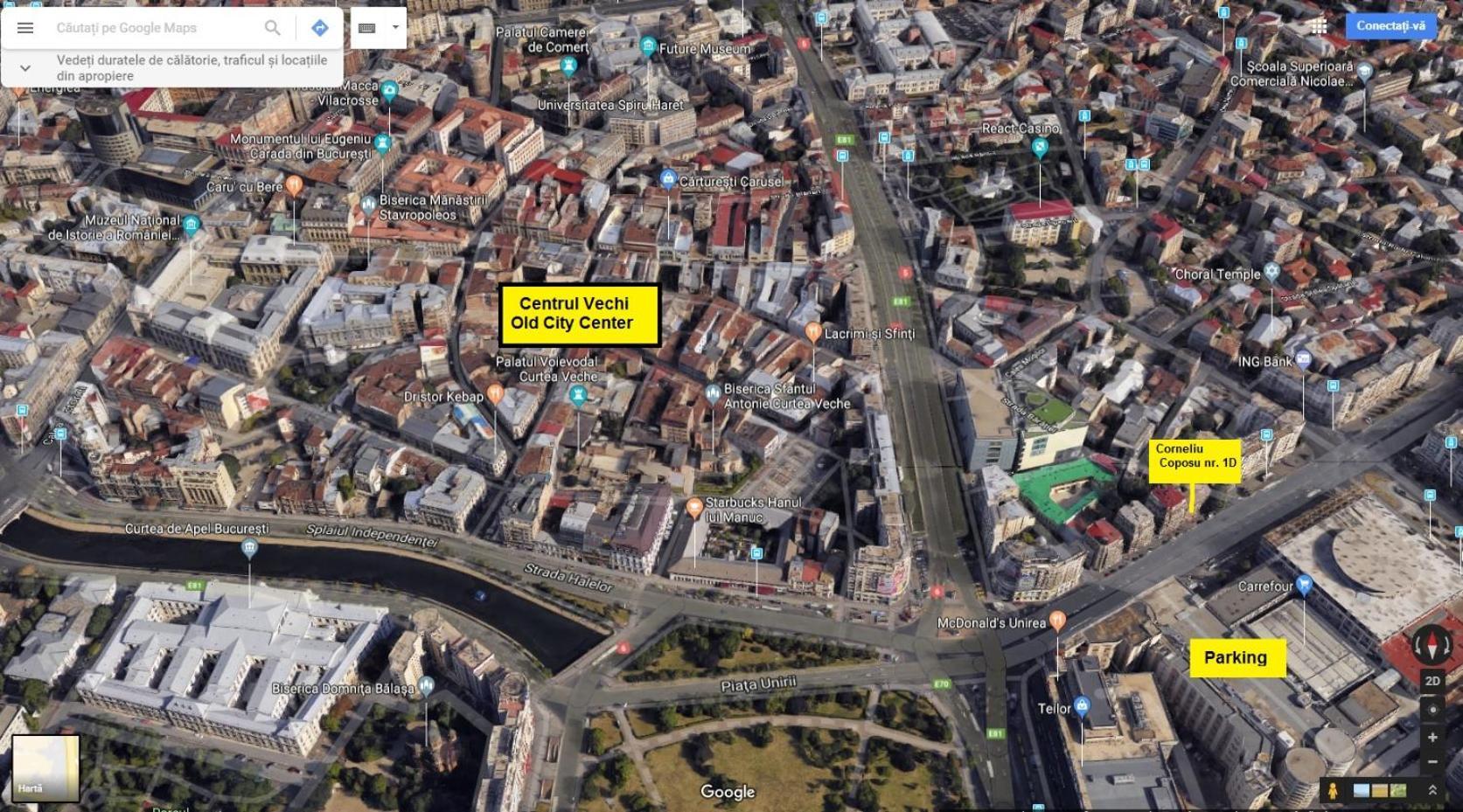 Domum Unirea, Across The Street Of Old City Center Bukares Bagian luar foto